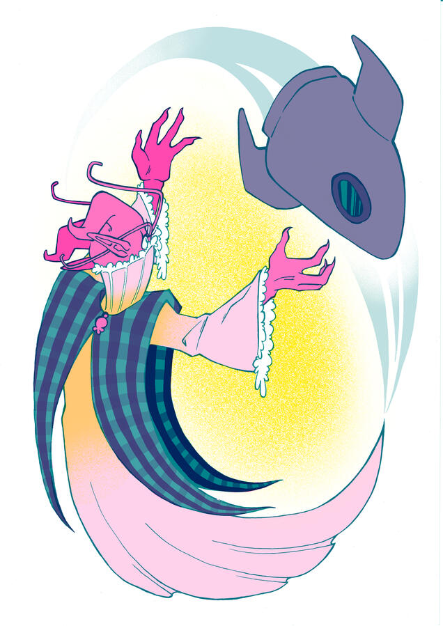 Alien Risograph Print Alien Risograph Print
